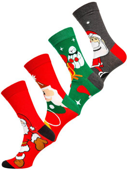 Ανδρικές χριστουγεννιάτικες κάλτσες multikolor-1 Bolf M898-4P 4 PACK