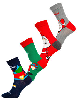 Ανδρικές χριστουγεννιάτικες κάλτσες multikolor Bolf M898-4P 4 PACK