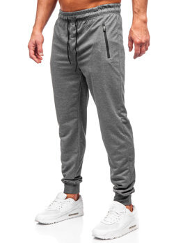 Γκρι ανδρικό παντελόνι jogger φόρμας Bolf JX6109