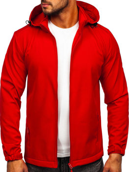 Κοκκινο μπουφαν ανδρικο μεταβατικο softshell Bolf HH017