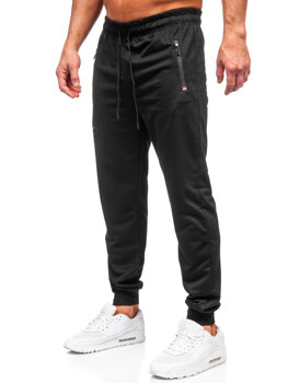 Μαύρο ανδρικό παντελόνι jogger φόρμας Bolf JX6107