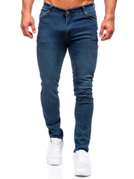 Σκούρο μπλε μαρέν τζιν παντελόνι ανδρικό slim fit Bolf 5066-2