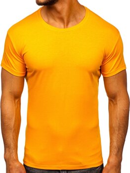 T-shirt ανδρικο χωρις εκτυπωση πορτοκαλι Bolf 2005