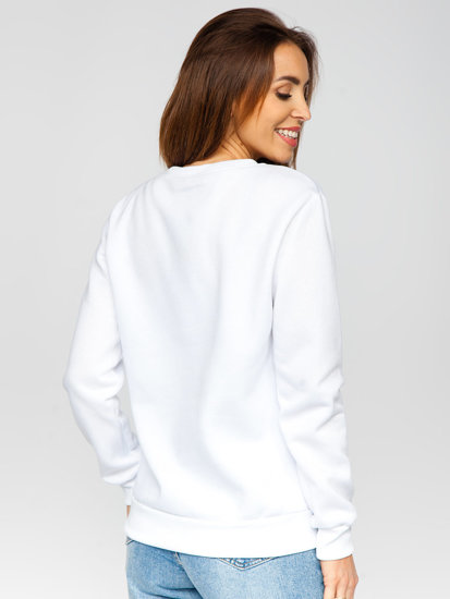 Γυναικείο φούτερ λευκό Bolf W01