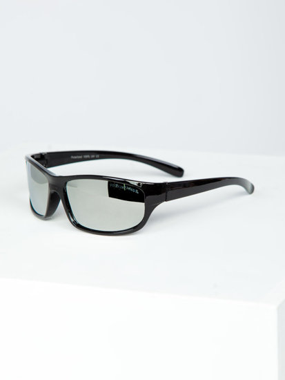 Μαύρα και ασημί γυαλιά ηλίου από την Bolf PLS4