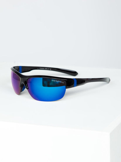 Μαύρα και μπλε γυαλιά ηλίου από την Bolf PLS4