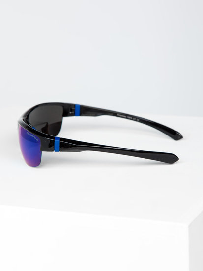Μαύρα και μπλε γυαλιά ηλίου από την Bolf PLS4