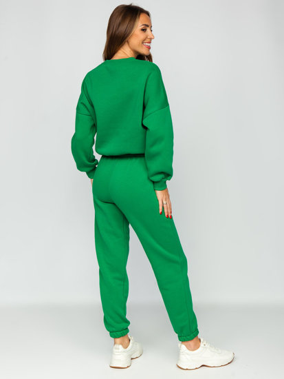 Πράσινο γυναικείο μονωμένο σετ φόρμας δύο τεμαχίων Bolf VP09