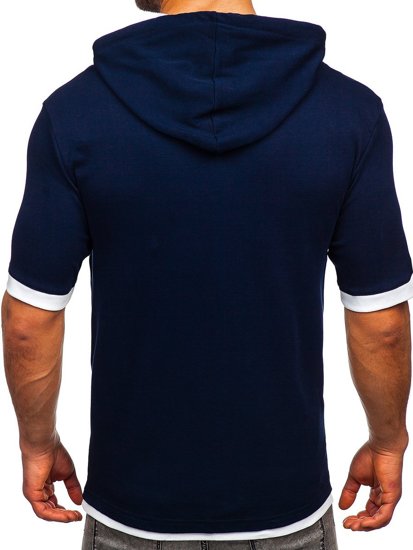 T-shirt ανδρικο απαλο Ναυτικο μπλε Bolf 08