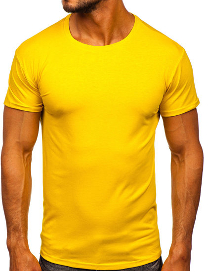 T-shirt ανδρικο  σκουρο κιτρινο Bolf 2005