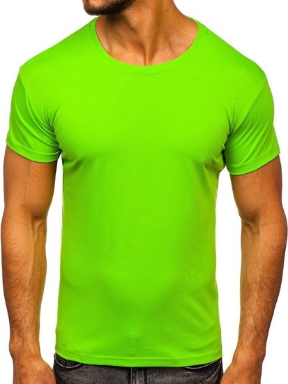 T-shirt ανδρικο χωρις εκτυπωση ανοιχτο πρασινο Bolf 2005
