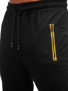 Μαυρο-κιτρινο παντελονι ανδρικο φορμας Bolf 81270