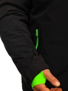 Μαύρο μπουφάν ανδρικό χειμερινό αθλητικό Bolf HH011
