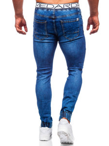 Μπλε μαρέν ανδρικό τζιν jogger παντελόνι Bolf TF147