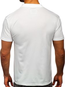 Μπλουζακι polo ανδρικο λευκο Bolf HS2005