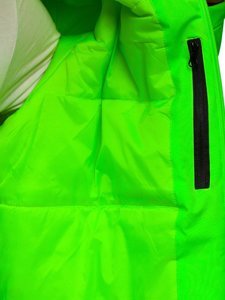 Πράσινο-νέον μπουφάν ανδρικό χειμερινό αθλητικό Bolf HH011