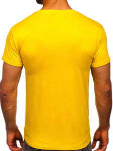 T-shirt ανδρικο  σκουρο κιτρινο Bolf 2005