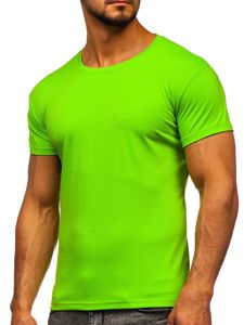 T-shirt ανδρικο χωρις εκτυπωση ανοιχτο πρασινο Bolf 2005