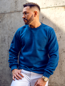 Ανδρικό φούτερ χωρίς κουκούλα indigo Bolf 2001