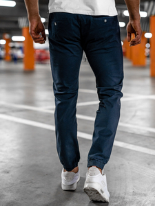 Σκουρο ναυτικο μπλε παντελονι ανδρικο jogger Bolf 1145