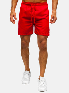 Κόκκινο κοντό ανδρικό μαγιό Bolf QD32