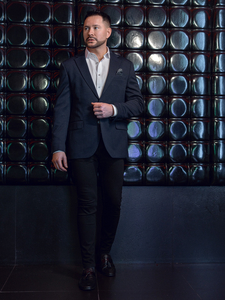 Ανδρικό Casual Χρωματιστή ζακέτα Μελανώδης Bolf 24401-1