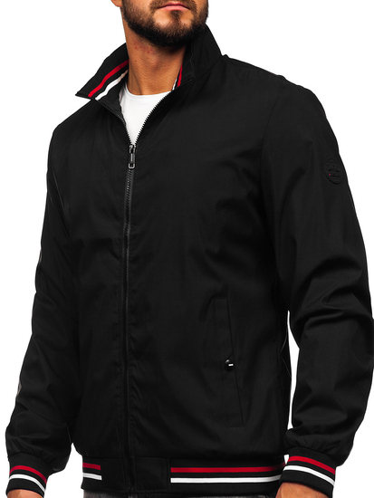 Μαύρο ανδρικό μεταβατικό μπουφάν Bolf 7342
