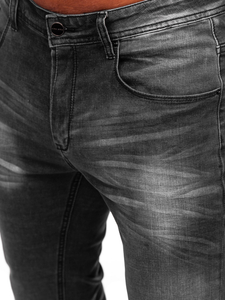 Μαύρα τζιν παντελόνι ανδρικά slim fit Bolf MP0171N