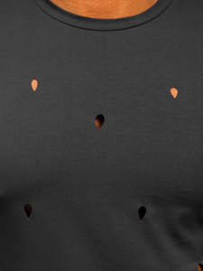 Γραφίτη ανδρικό t-shirt χωρίς εκτύπωση Bolf 3009