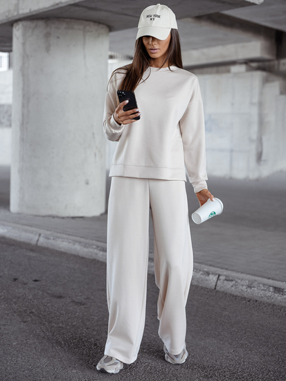 Γυναικεία αθλητική στολή βουτύρου 2 τεμαχίων Μπεζ Bolf 821111