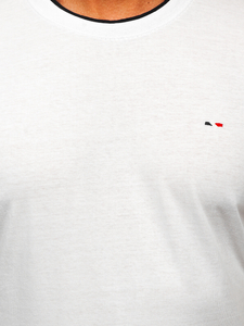 Λευκό ανδρικό t-shirt Bolf 14316