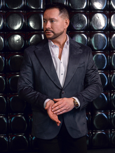 Ανδρικό βελούδινο σακάκι Ναυτικό μπλε Bolf 24410