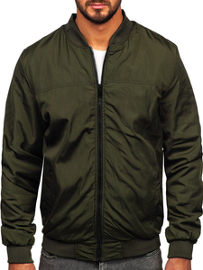 Μαύρο αναστρέψιμο ανδρικό transitional bomber jacket Bolf 84M3005