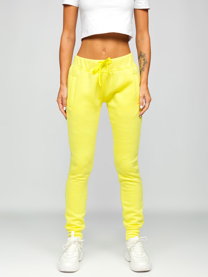 Κίτρινο γυναικείο παντελόνι φόρμας Bolf CK-01