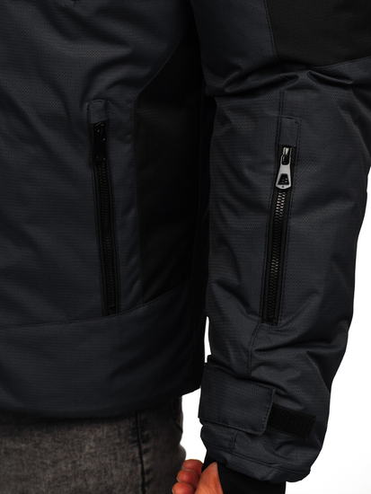 Γραφίτης χειμωνιάτικο ανδρικό μπουφάν Bolf 91M9902