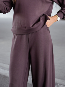 Γυναικεία αθλητική στολή βουτύρου 2 τεμαχίων Σοκολάτα Bolf 821111