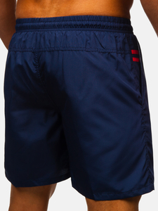 Σκούρο μπλε κοντό ανδρικό μαγιό Bolf QD32