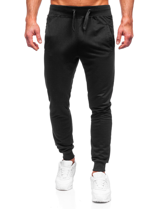 Μαύρο ανδρικό φούτερ Joggers Bolf XW02