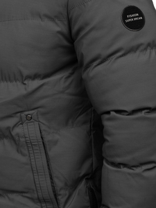 Μπλε μαρέν καπιτονέ μπουφάν ανδρικό χειμερινό παρκά Bolf 7330