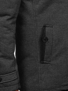 Γκρι Παλτο ανδρικο χειμερινο Bolf 2128