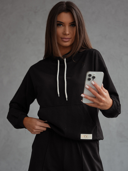 Γυναικεία αθλητική στολή 2 τεμαχίων Μαύρος Bolf 82162