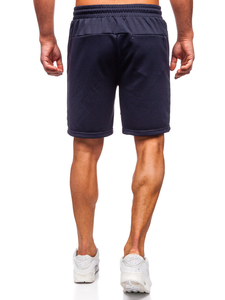 Σκούρα μπλε αθλητικά κοντά σορτς ανδρικά Bolf 17K532