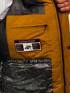 Καμηλό ανδρικό χειμερινό παρκά Bolf 22M323