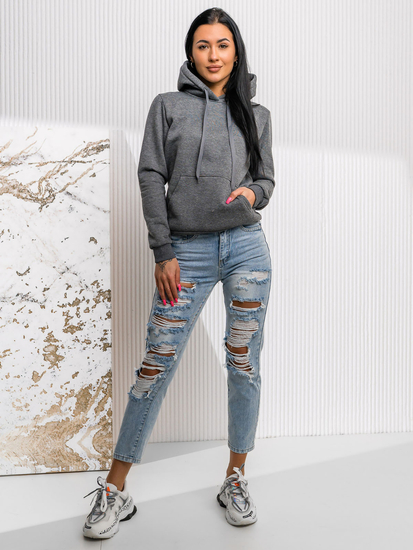 Γραφίτης γυναικείο φούτερ με κουκούλα Bolf W02A1