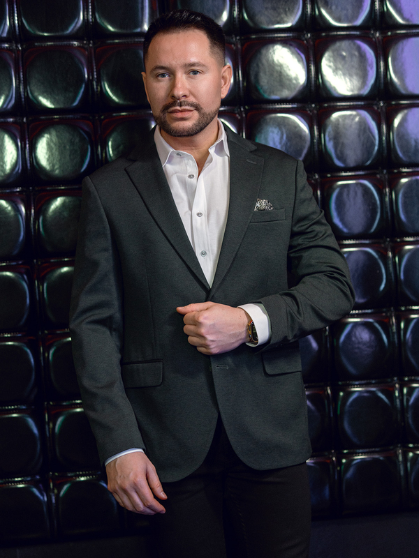 Ανδρικό Casual Χρωματιστή ζακέτα Πράσινος Bolf 24401-1