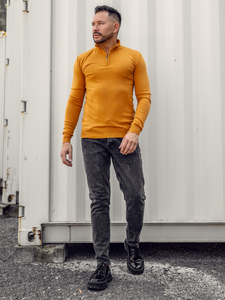 Ανδρικό πουλόβερ με όρθιο γιακά Camel Bolf YY08