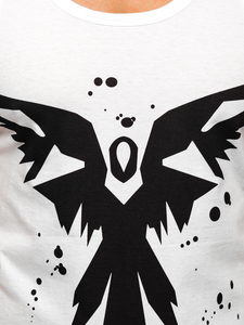 Λευκο μπλουζακι tank top τυπου μποξερ με σταμπα Bolf 14843