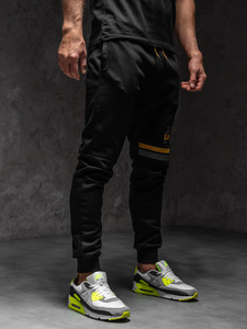Μαύρο παντελόνι φόρμας ανδρικό Bolf AM108A1