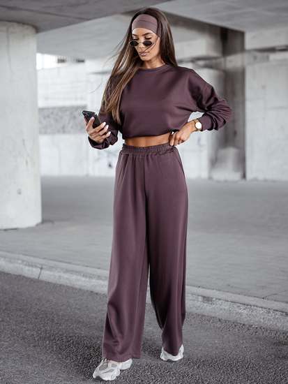 Γυναικεία αθλητική στολή βουτύρου 2 τεμαχίων Σοκολάτα Bolf 821111