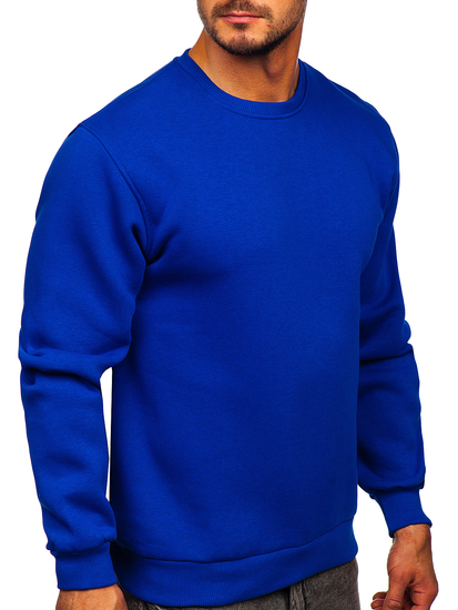 Μπλε Φουτερ ανδρικο χωρις κουκουλα Bolf 2001